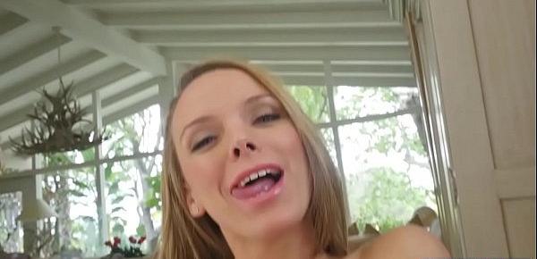  Fake boobed MILF stepmom makes my day happy with fuck